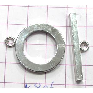 Copper toggle clasps, 25mm dia, stick: 35mm length, color code: E golden [FDTG-K806GP]