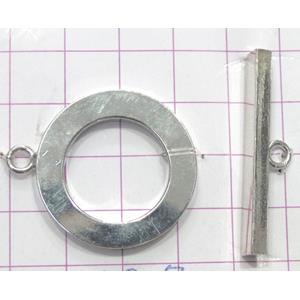 Copper toggle clasps, 30mm dia, stick: 38mm length, color code: E golden [FDTG-K807GP]