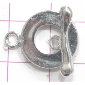 Copper toggle clasps, 14mm dia, stick: 15mm length, color code: E golden [FDTG-K808GP]