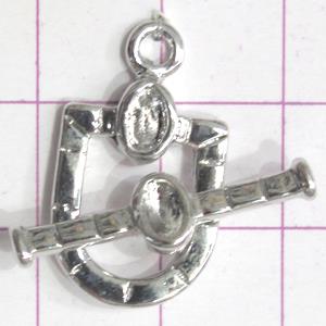 Copper toggle clasps, 14x24mm, stick: 23mm length, color code: E golden [FDTG-K810GP]