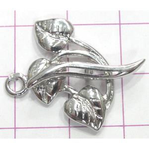 Copper toggle clasps, 22x30mm, stick: 23mm length, color code: F platinum [FDTG-K814PP]
