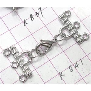 Copper toggle clasps, 24x54mm, color code: E golden [FDTG-K841GP]