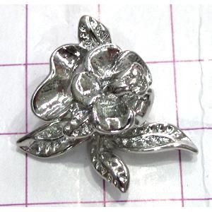 Copper clasps, magnetic, 25x25mm, color code: F platinum [FDTG-K854PP]