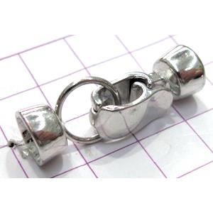 Copper toggle clasps, 35mm length, 8mm hole, color code: F platinum [FDTG-K855PP]