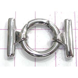 Copper toggle clasps, 22x35mm, ring: 22mm, color code: E golden [FDTG-K868GP]