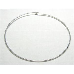 Platinum Plated Wire copper chaplet, 12.3cm dia, 2.1mm thick [FDWNKRPP001]
