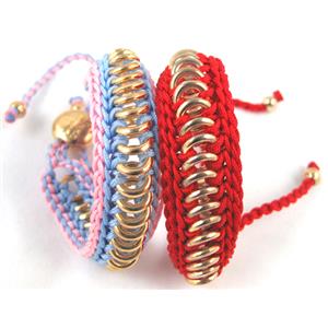 Fashion Bracelets, resizable, hand-made, 12mm wide, 8 inch length [FGBR263]