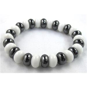 Stretchy gemstone Bracelets, 10mm dia, 8 inch length [FGBR461]