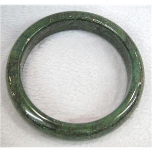 golden-spot green jasper bangle, approx 58mm dia [FGBR546]