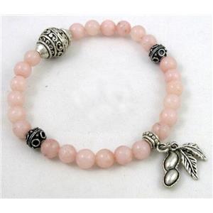 handmade fashion jasper bracelet, stretchy, 6mm dia, 17.5cm length [FGBRB312]
