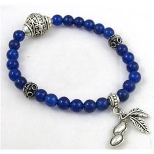 handmade fashion jasper bracelet, stretchy, 6mm dia, 17.5cm length [FGBRB313]
