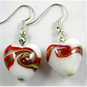 Lampwork Fashion Earring, 12mm dia, 35mm length [FGER01]