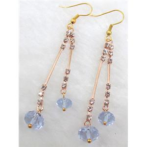 Fashion jewelry Earrings, approx 75mm length, 10mm, 8mm [FGER21]