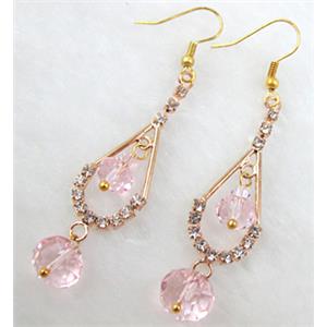 Fashion jewelry Earrings, approx 70mm length, 15mm wide [FGER22]