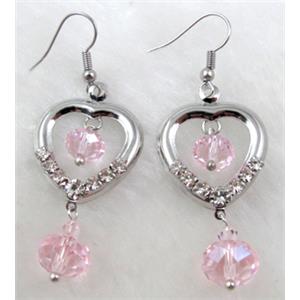 Fashion jewelry Earrings, approx 58mm length, 22mm, 10mm [FGER26]