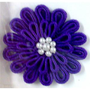 Crochet Handcraft Flower, 40-45mm dia [FGFL01C04]