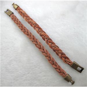 Genuine Leather Bracelet, Mix, 12mm wide, 8 inch length [FGLBBR40-44]