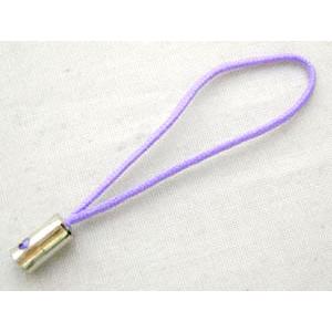 cell phone cord, lavender, tube: 4mm dia, 50mm length [FGSH006]