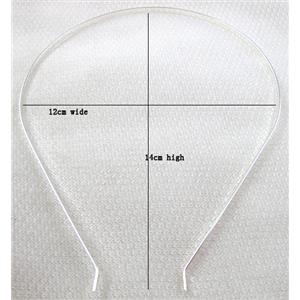 Silver Plated steel Hair Bands, Nickel Free, 12x14cm, 3mm wide, 1mm thin [FSBR01SP]