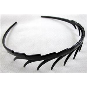 Black Plastic Head Bands, 13x15cm [FSBR03]