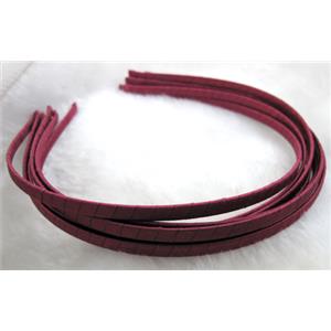 Head Bands, steel alloy, cord-braiding, 5mm wide, approx 13x15cm [FSBR10C02]