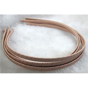 Head Bands, steel alloy, cord-braiding, 5mm wide, approx 13x15cm [FSBR10C10]