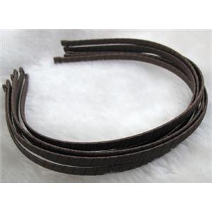 Head Bands, steel alloy, cord-braiding, 5mm wide, approx 13x15cm [FSBR10C12]