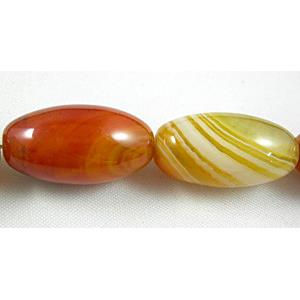 Natural Agate beads, Oval, dye, 13x25mm,15pcs per st [GA09]