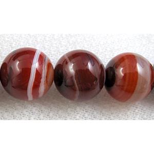 Natural Stripe Agate beads, Round, 16mm dia, 25pcs per st [GA29-16MM]