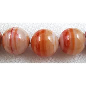 Natural sardonyx Agate, Round gemstone, 18mm dia, 21pcs per st [GA31AA-18MM]