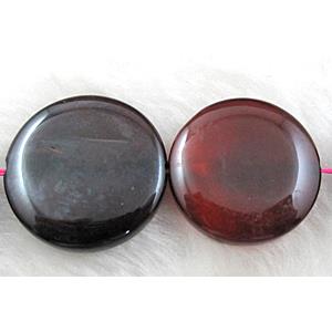 Agate stone beads, coin round, 25mm dia, 15pcs per st [GA36]