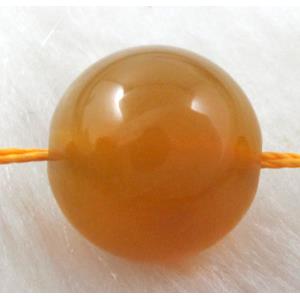 round orange Agate beads, 10mm dia, 40pcs per st [GA37-10MM]