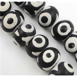 tibetan style Agate Beads, rondelle, approx 10x14mm [GA695-10X14MM]