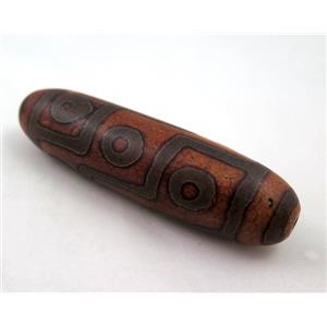 natural tibetan Dzi beads, barrel, approx 22x75mm [GA728]