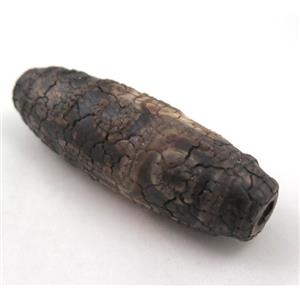 natural tibetan Dzi beads, barrel, approx 22x55mm [GA729]