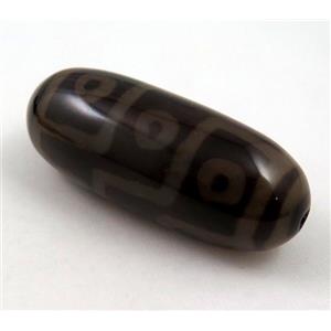 natural tibetan Dzi bead, barrel, approx 25x55mm [GA731]