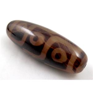 natural tibetan Dzi bead, barrel, approx 25x55mm [GA732]
