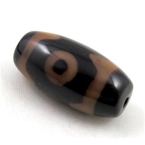 natural tibetan Dzi beads, barrel, approx 16x30mm [GA749]