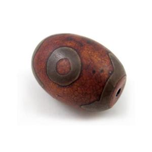 natural tibetan Dzi beads, barrel, approx 22x30mm [GA751]