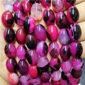 agate beads, barrel, hotpink, approx 13x18mm, 15.5 inches [GA812]