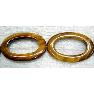 Tiger eye stone beads, Oval shape, A grade, 20x30mm, 13pcs per st [GAM07]