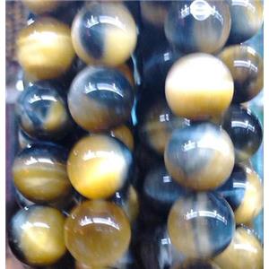 fancy Tiger eye beads, AA Grade, round, 16mm dia, 25pcs per st [GAM14AA-16MM]