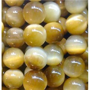 golden Tiger eye beads, AA Grade, round, 8mm dia, 50pcs per st [GAM17AA-8MM]