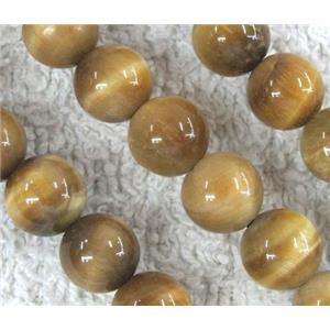 golden Tiger eye beads, A Grade, round, approx 16mm dia, 25pcs per st [GAM21-16MM]
