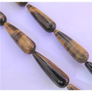 tiger eye bead, teardrop, approx 10x30mm, 15.5 inches [GAM29]