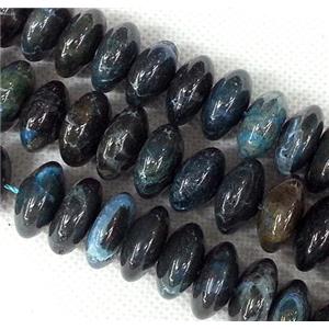 blue Agate beads, rondelle, approx 15-18mm [GAS158]