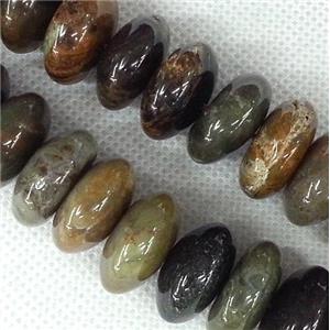 coffee Agate beads, rondelle, approx 15-18mm [GAS159]