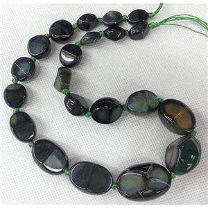green Agate beads Necklace Chain, freeform, approx 10x13mm, 20x30mm [GAS255]