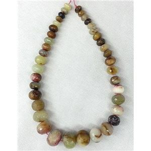 Agate beads Necklace Chain, faceted rondelle, approx 12-20mm [GAS290]