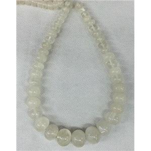 Agate stone beads necklace chain, abacus, approx 10-20mm [GAS310]